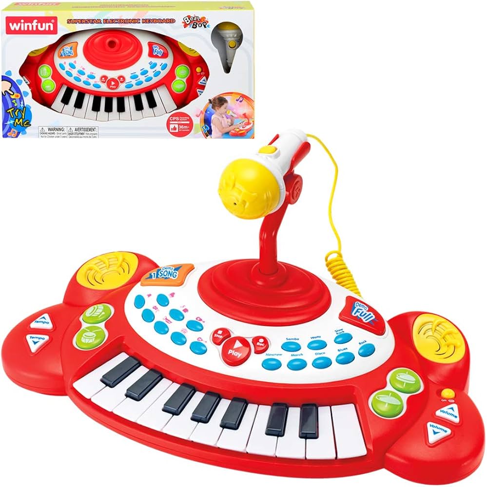 winfun, Color Baby 46336, Electronic Toy Keyboard with Mic