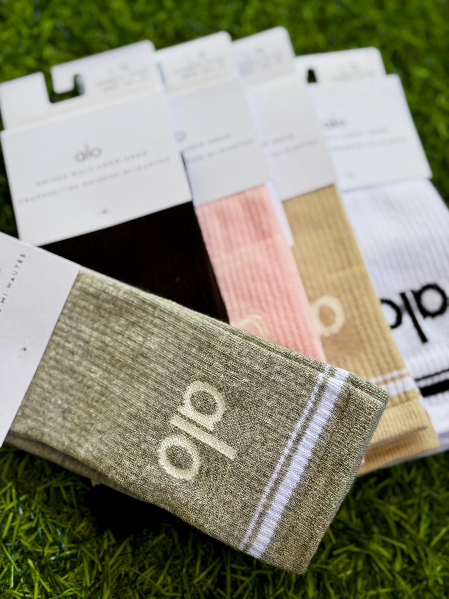 Alo Unisex Half-Crew Socks – Pack of Stylish Colors ( BUY two get one free)