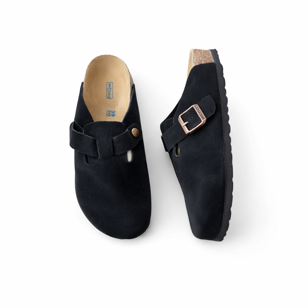 Birkenstock Boston Suede Clogs – Classic Comfort Slip-On Sandals