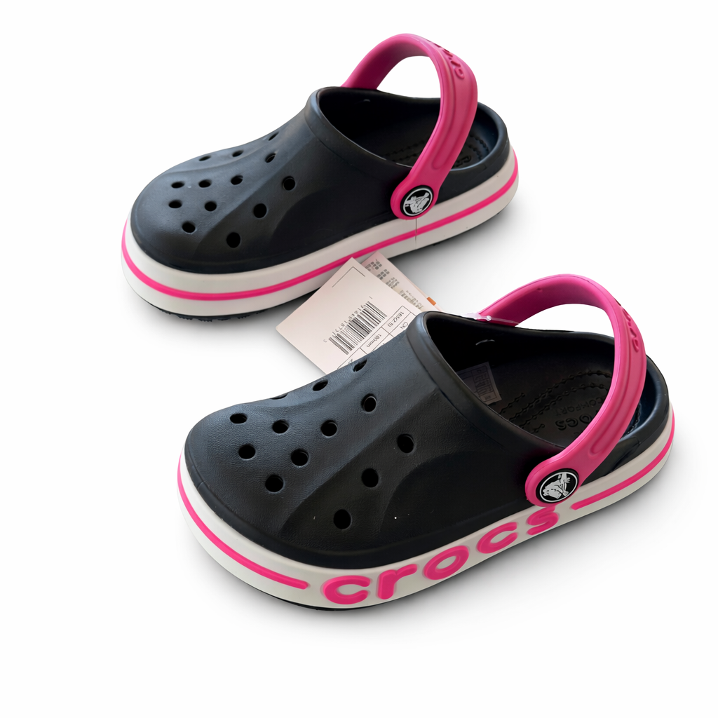 Crocs Kids Platform Clog – Black / Pink