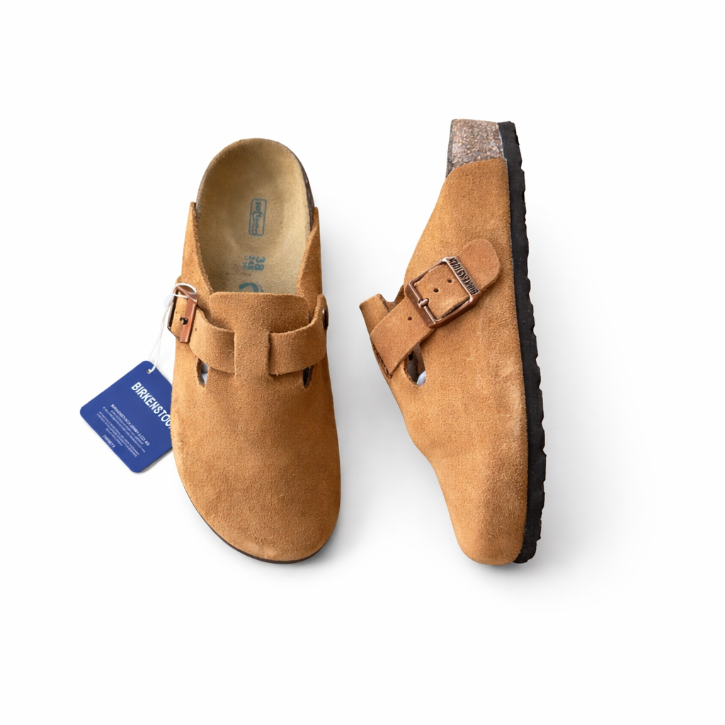 Birkenstock Boston Suede Clogs – Classic Comfort Slip-On Sandals