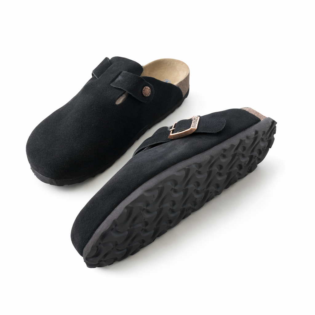 Birkenstock Boston Suede Clogs – Classic Comfort Slip-On Sandals