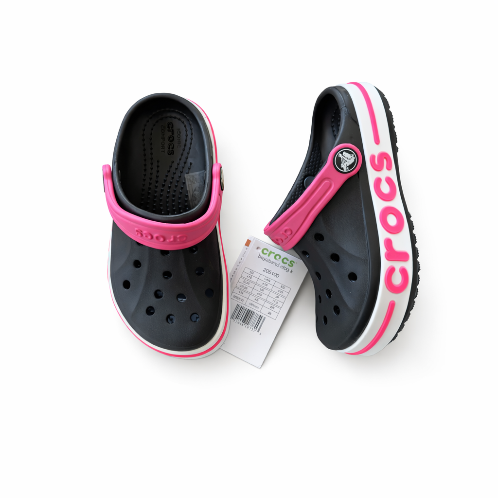 Crocs Kids Platform Clog – Black / Pink