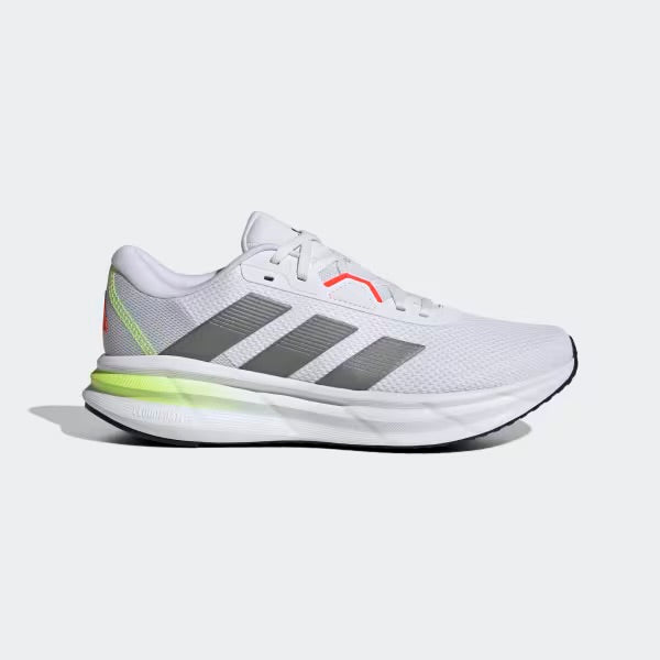 Adidas Galaxy 7 running shoe in the 'Cloud White Lucid Lemon' colorway