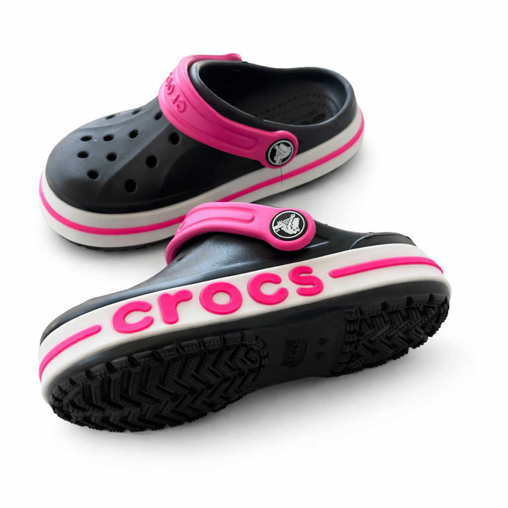 Crocs Kids Platform Clog – Black / Pink