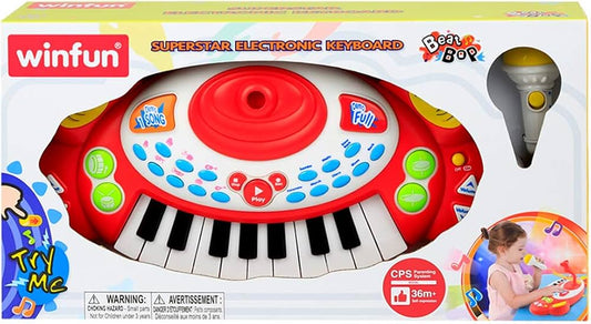 winfun, Color Baby 46336, Electronic Toy Keyboard with Mic