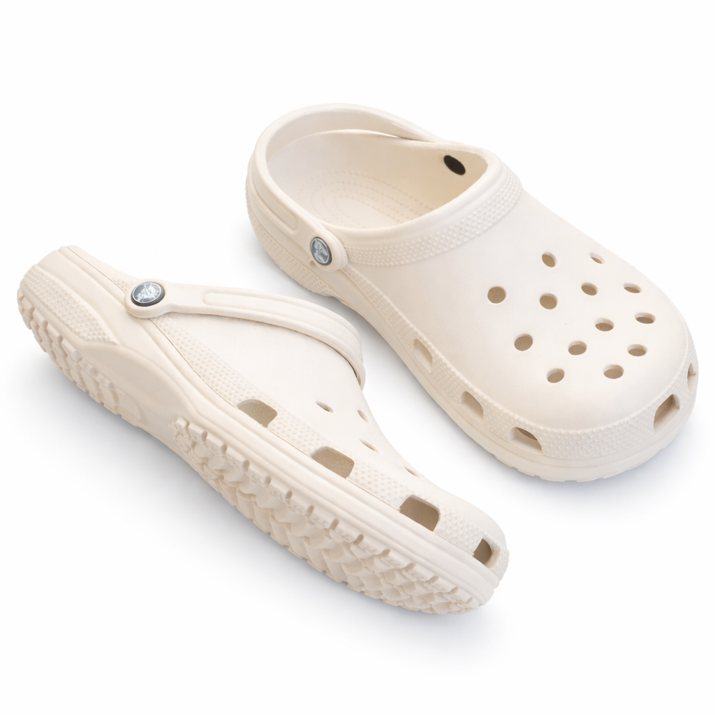 Bone White Comfort Clogs – Lightweight Everyday Slip-On