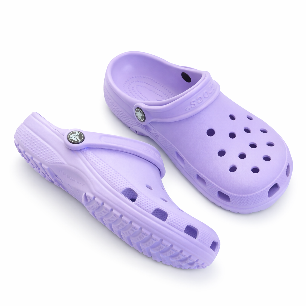 Purple Comfort Clogs – Lightweight Breathable Everyday Slip-On