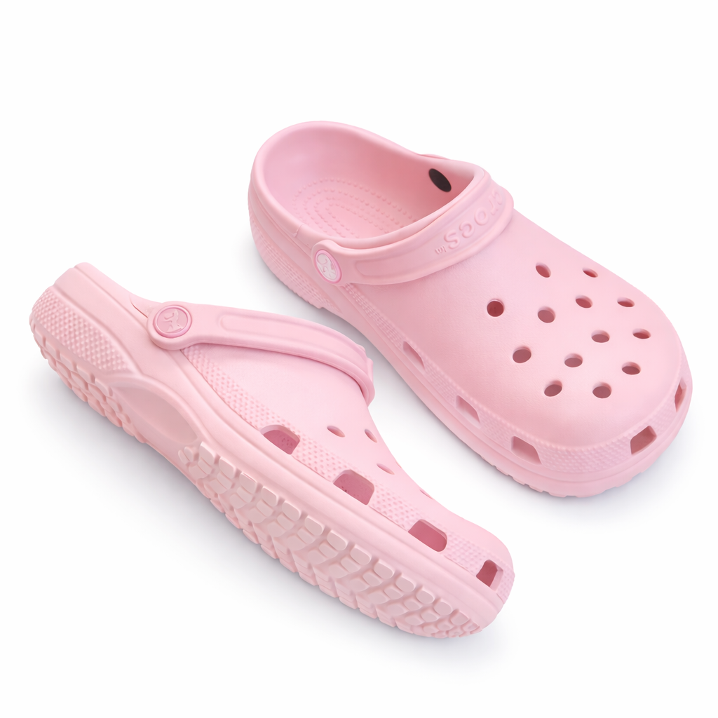 Pink Comfort Clogs – Lightweight Breathable Everyday Slip-On