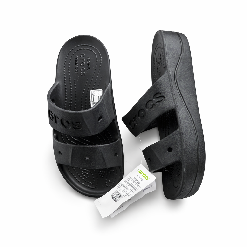 Black Comfort Slides – Lightweight & Durable