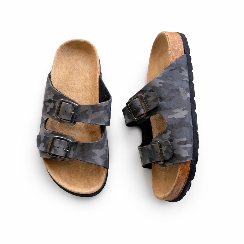 Camo Comfort Sandals – Adjustable Double Strap