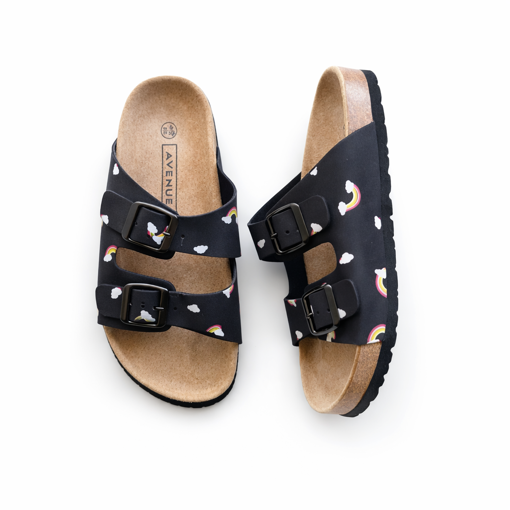 Cute Rainbow Comfort Slides