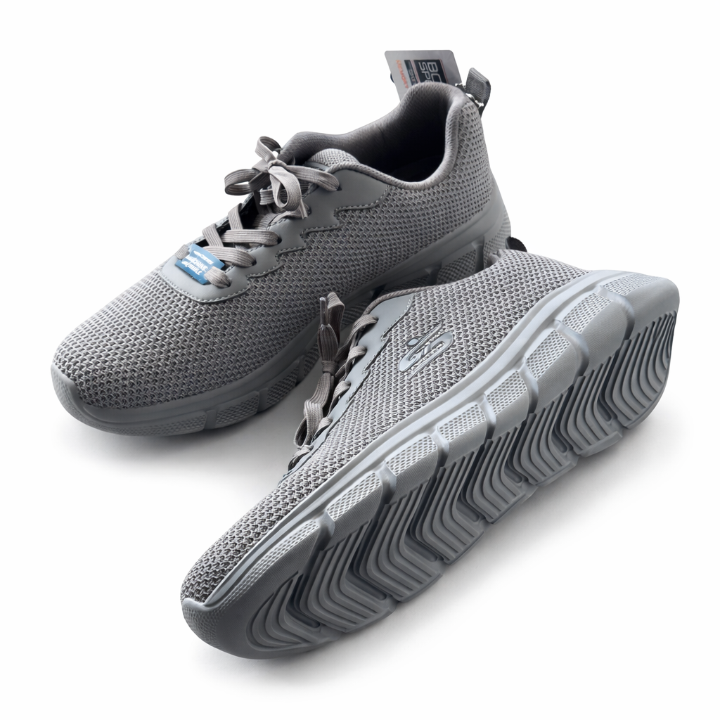 Skechers Grey Sneakers – Original Comfort | Lightweight & Machine Washable