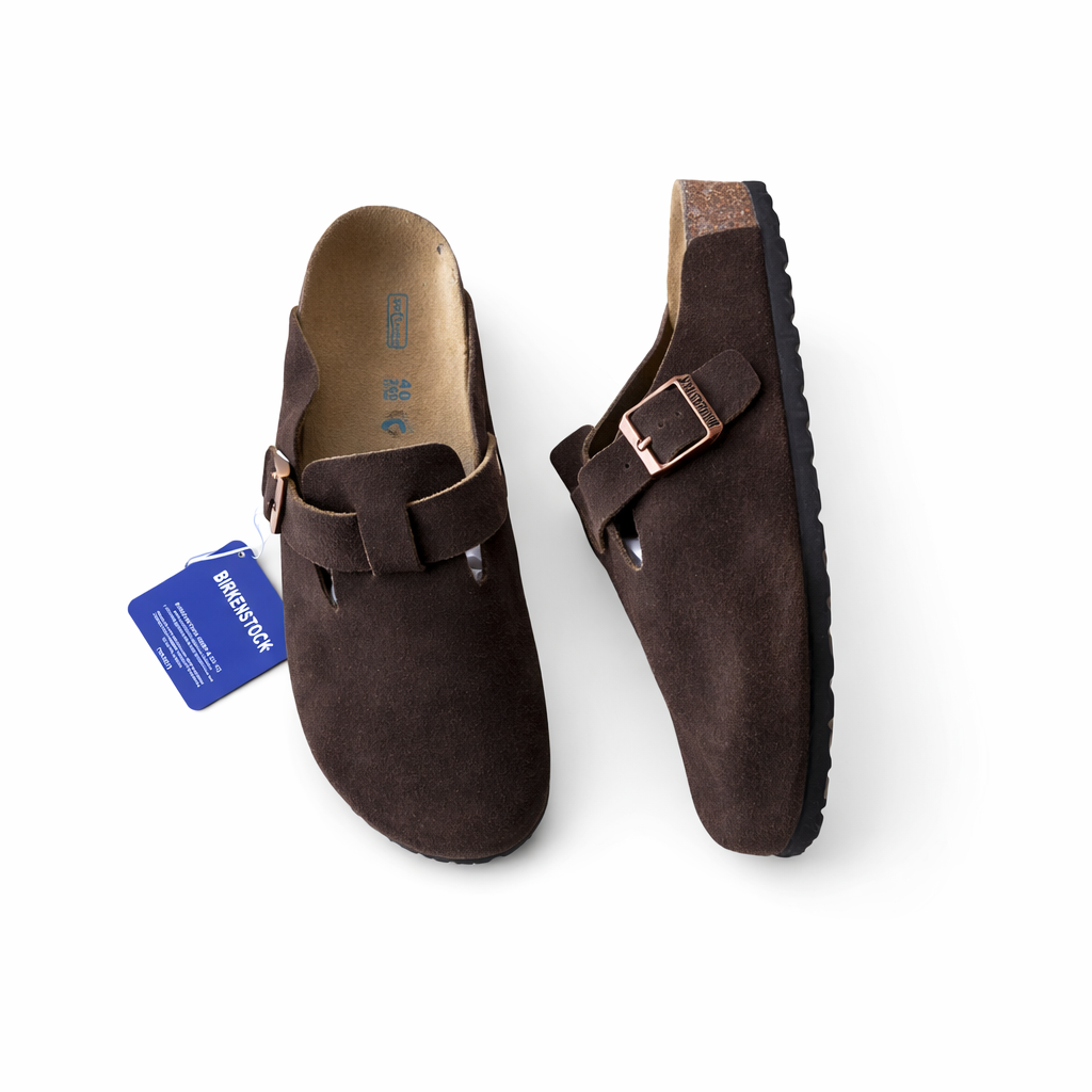 Birkenstock Boston Suede Clogs – Classic Comfort Slip-On Sandals
