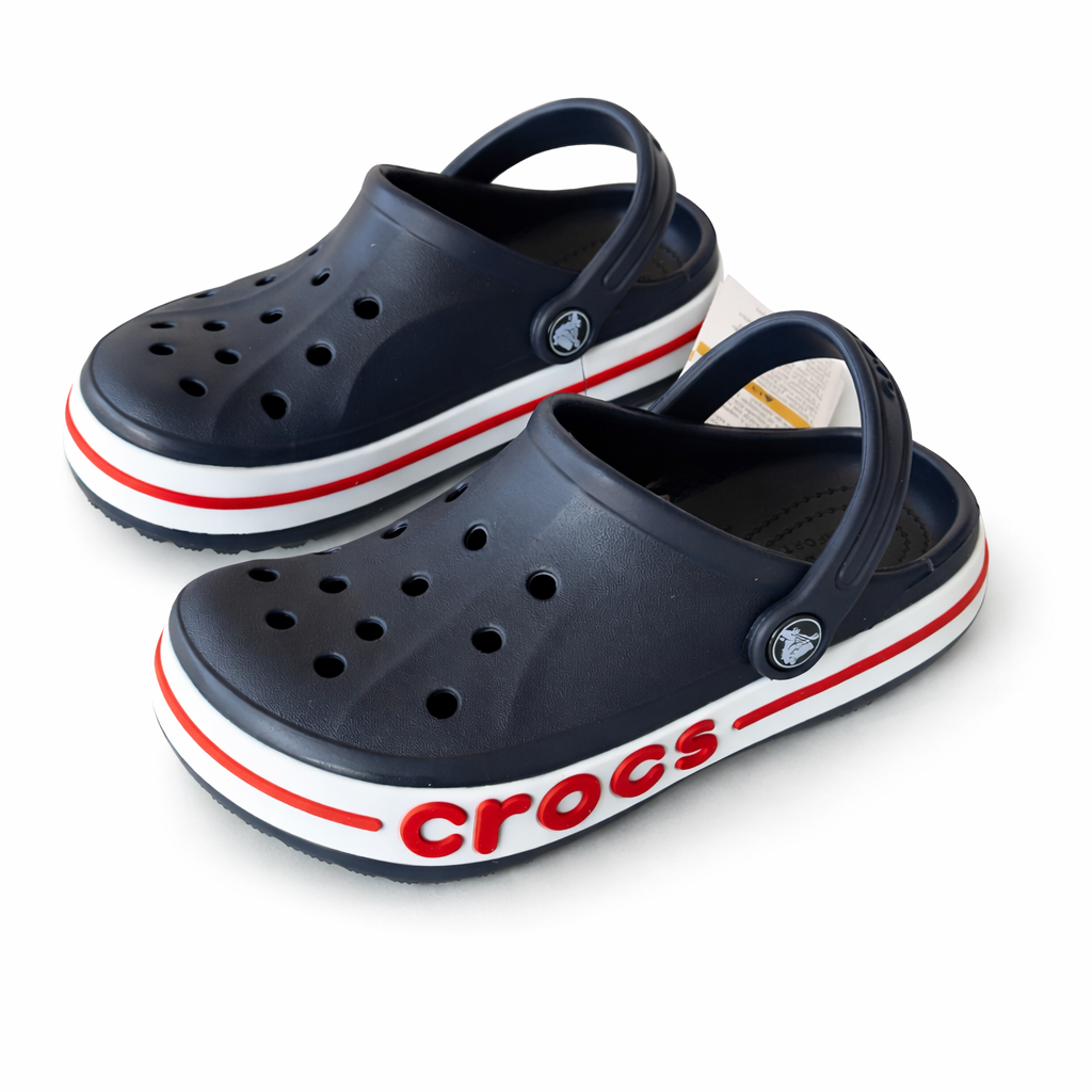 Kids Crocs Classic Clogs – Lightweight Comfort Slip-On (Navy Blue)