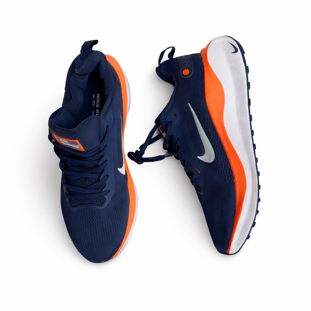 Running Sneakers – Lightweight Comfort Sport Shoes (navy/orange ) – Not Original