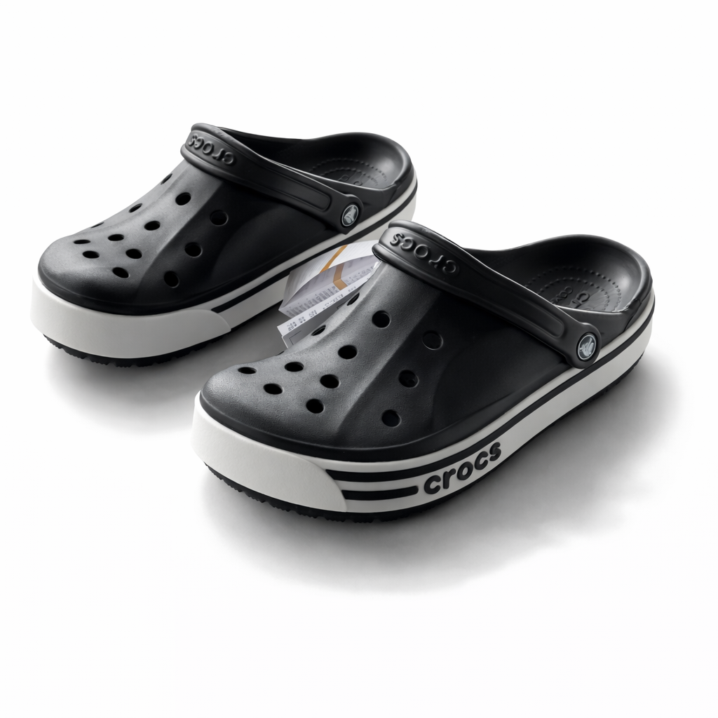 Crocs Classic Platform Clog – black/white