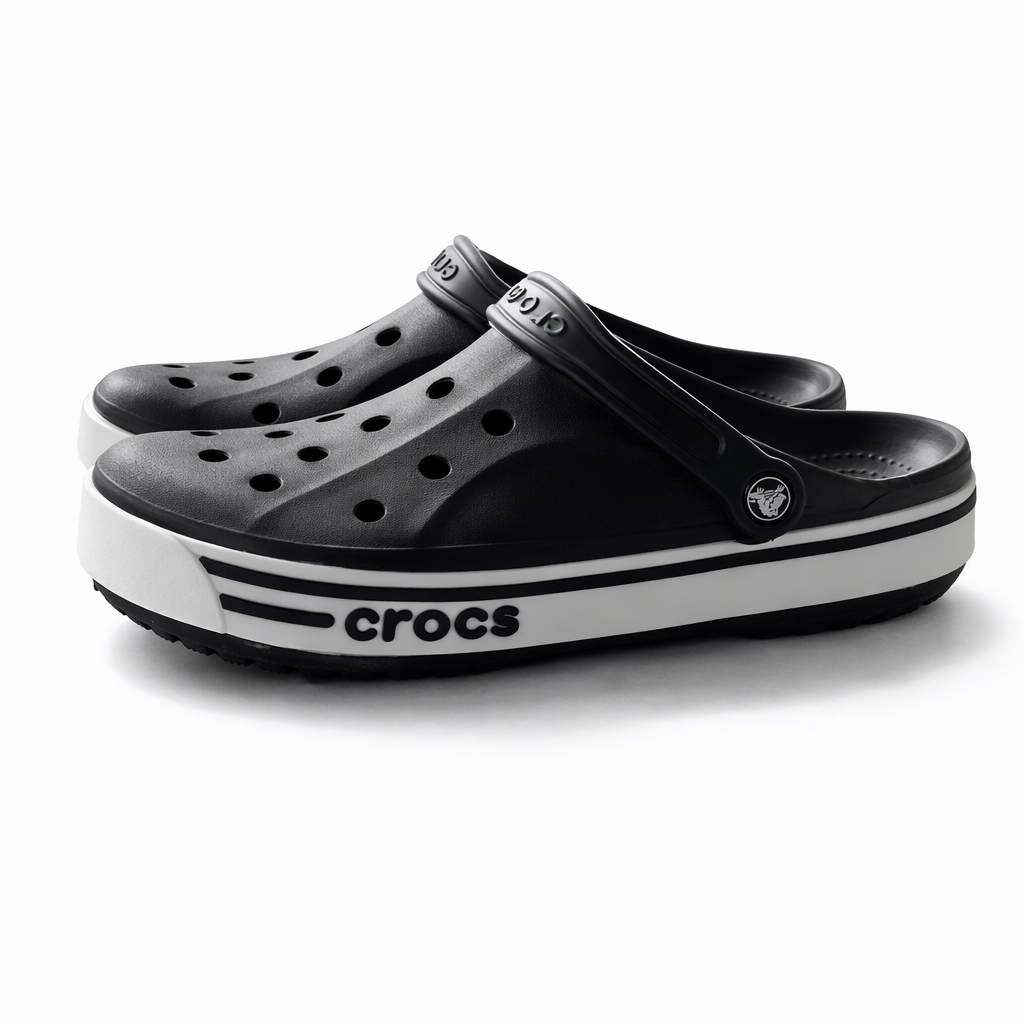 Crocs Classic Platform Clog – black/white