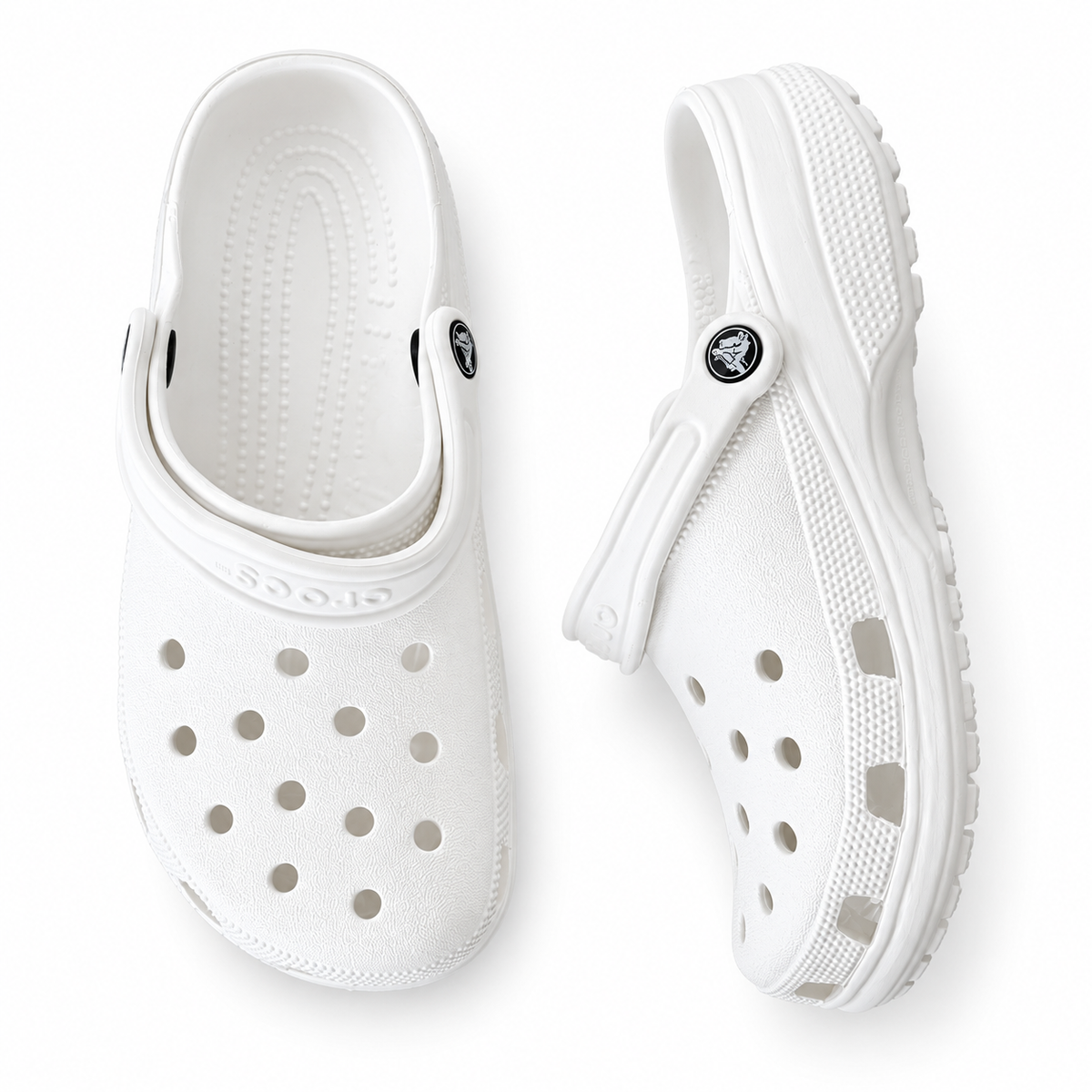 Classic White Comfort Clogs – Lightweight Breathable Everyday Slip-On
