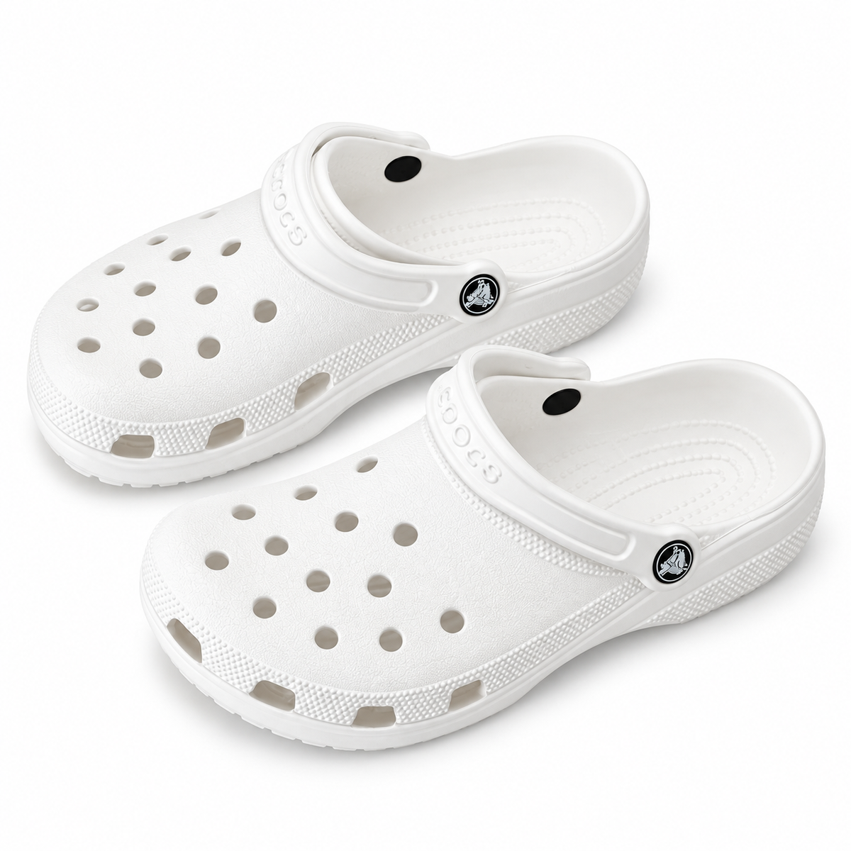 Classic White Comfort Clogs – Lightweight Breathable Everyday Slip-On