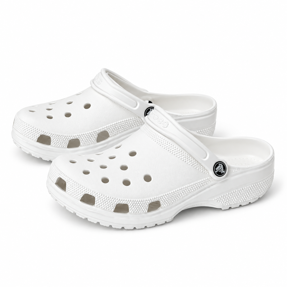 Classic White Comfort Clogs – Lightweight Breathable Everyday Slip-On