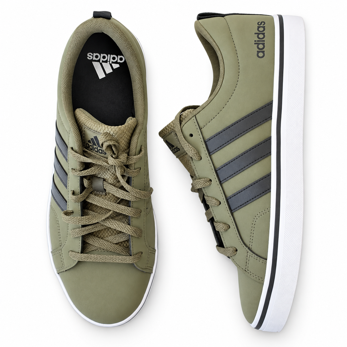 Adidas VS Pace 2.0 Shoes – Olive Strata / Core Black / Cloud White