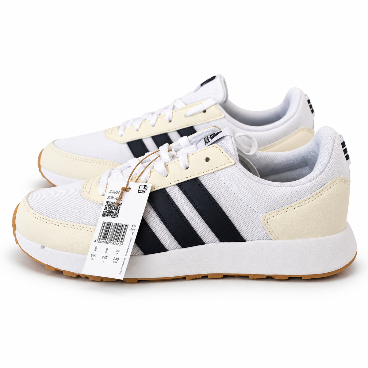 Adidas Run 50s Shoes in the Cloud White / Shadow Navy