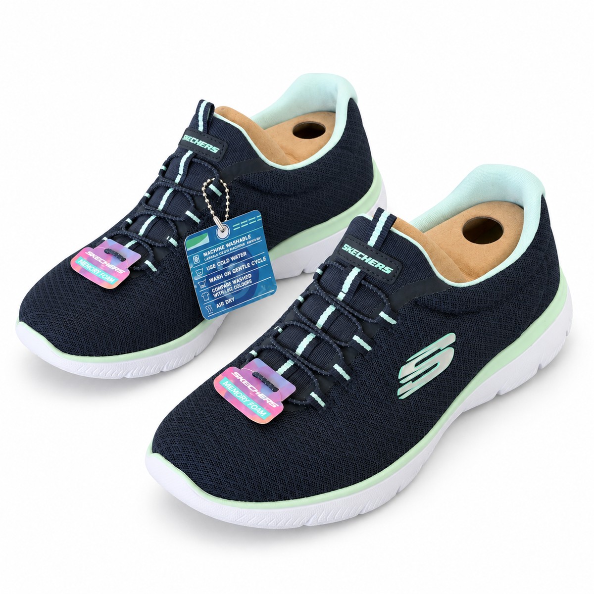 Skechers Navy Memory Foam Sneakers