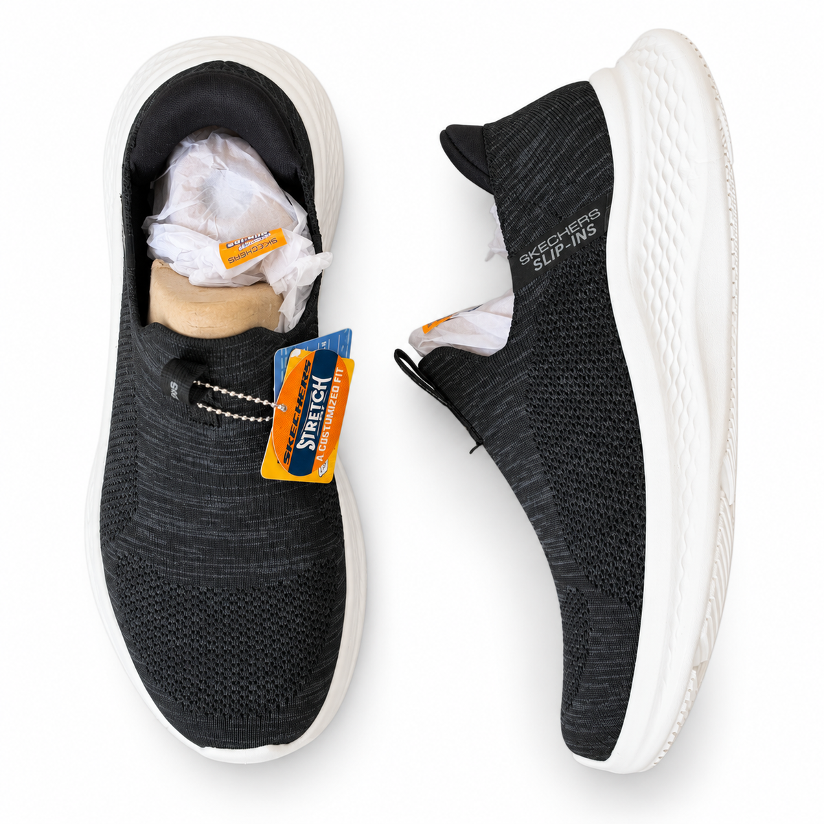 Skechers Slip-ins Black Stretch Fit Sneakers