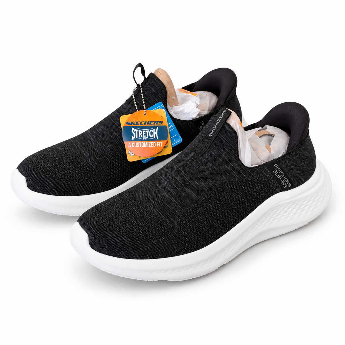 Skechers Slip-ins Black Stretch Fit Sneakers